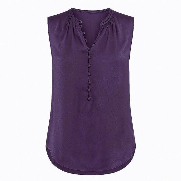 Rebecca Taylor Cassis Silk Charmeuse Top NWT  Jewel Tone Fall Dinner City Blouse - Picture 1 of 16